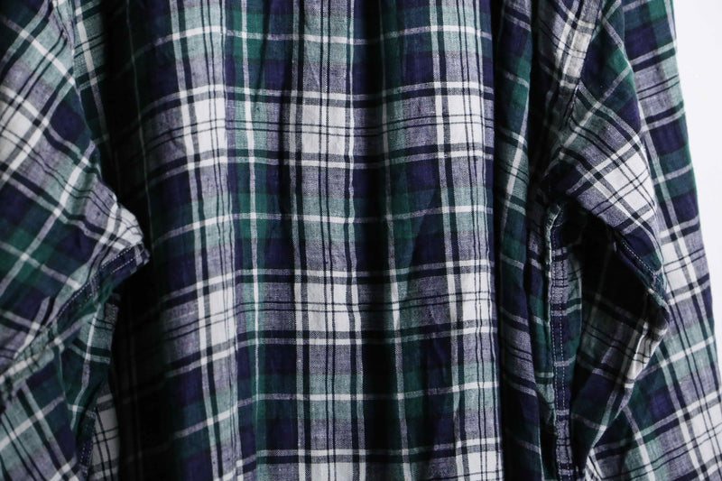 “GAP” linen check shirt l/s