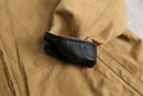 reversible leather middle jacket