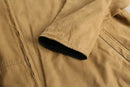 reversible leather middle jacket