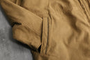 reversible leather middle jacket