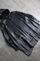 1990s metallic satin zip hoodie