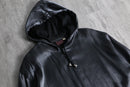 1990s metallic satin zip hoodie
