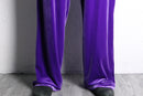 velvet purple easy pants