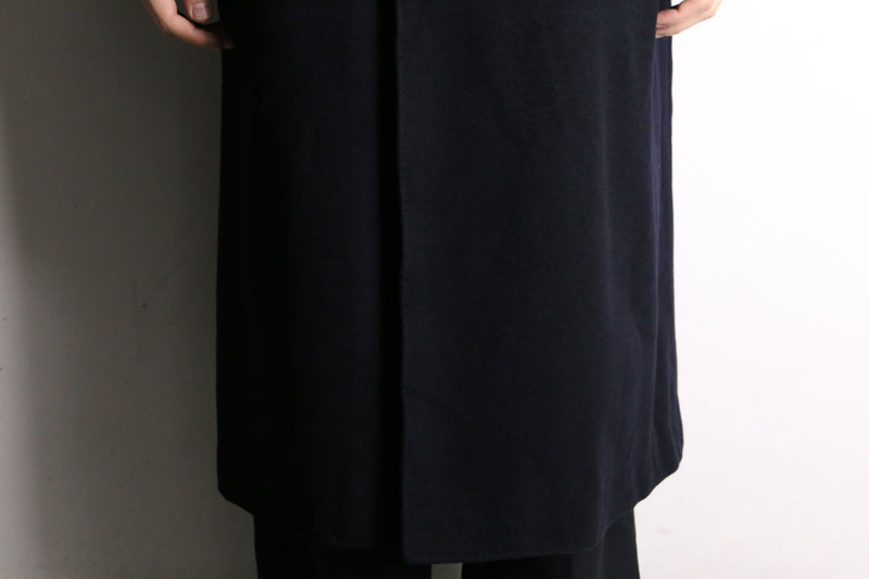 cashmere 100% black soutien collar coat