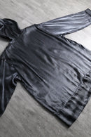 1990s metallic satin zip hoodie