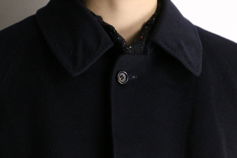 cashmere 100% black soutien collar coat