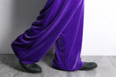 velvet purple easy pants