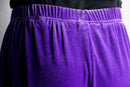 velvet purple easy pants