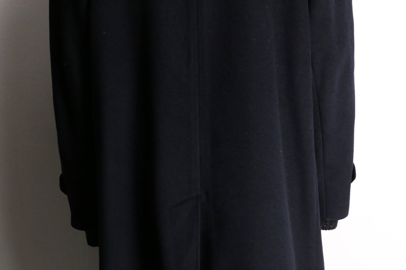 cashmere 100% black soutien collar coat