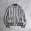 monotone stripe short blouson