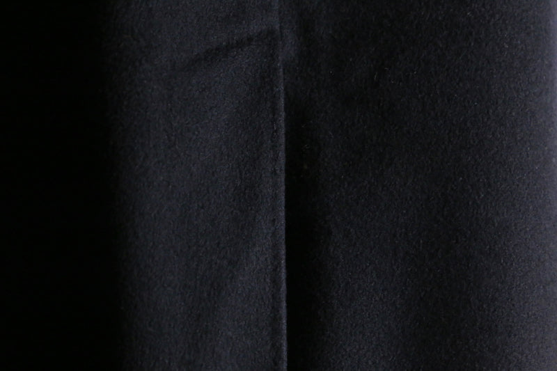 cashmere 100% black soutien collar coat