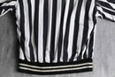 monotone stripe short blouson