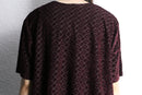 bordeaux color velour × sheer cut-sew