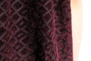 bordeaux color velour × sheer cut-sew