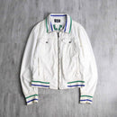 "Dolce & Gabbana" white design trucker jacket