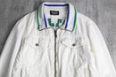 "Dolce & Gabbana" white design trucker jacket