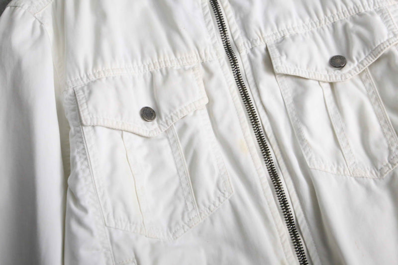 "Dolce & Gabbana" white design trucker jacket