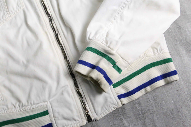 "Dolce & Gabbana" white design trucker jacket