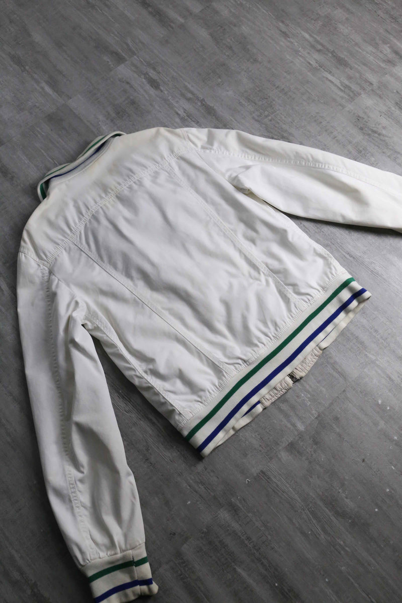 "Dolce & Gabbana" white design trucker jacket