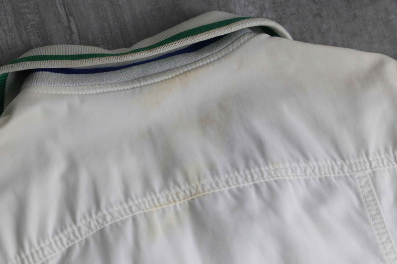 "Dolce & Gabbana" white design trucker jacket