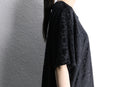shadow floral pattern velour tee