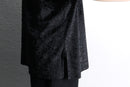 shadow floral pattern velour tee