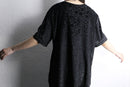 shadow floral pattern velour tee