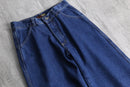 super wide rave indigo denim pants
