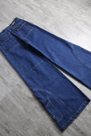 super wide rave indigo denim pants