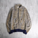 60-70s knit blouson made in ENGLAND