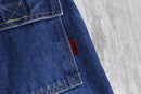 super wide rave indigo denim pants