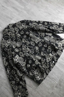 monotone botanical embroidery jacket