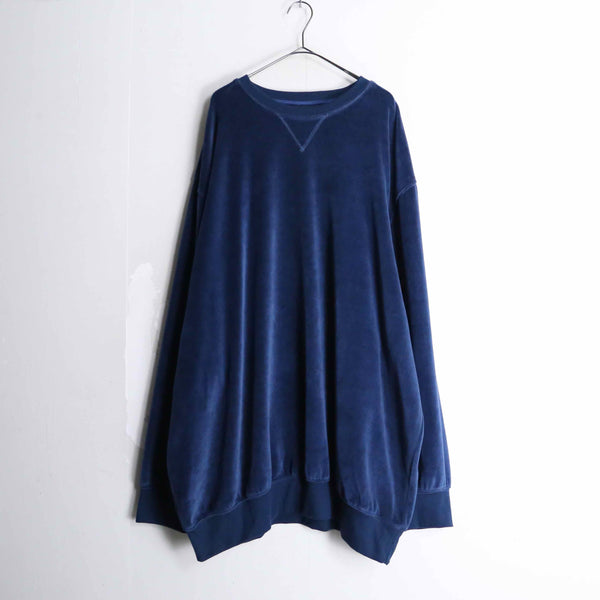 "KING SIZE" 3XL deep blue velours tops