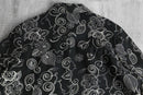 monotone botanical embroidery jacket