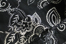 monotone botanical embroidery jacket