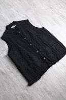 "CHICO'S" rayon botanical quilted vest