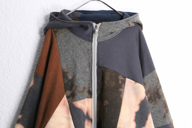"Re:make" grunge design random sweat jacket