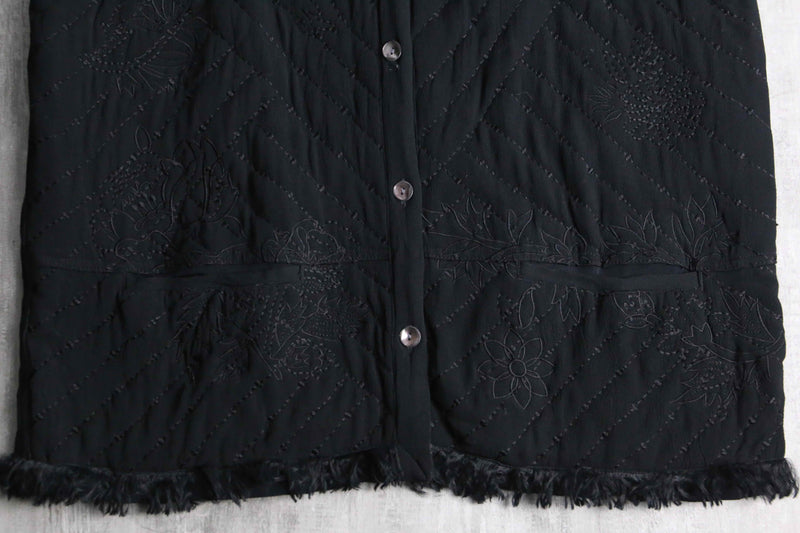 "CHICO'S" rayon botanical quilted vest