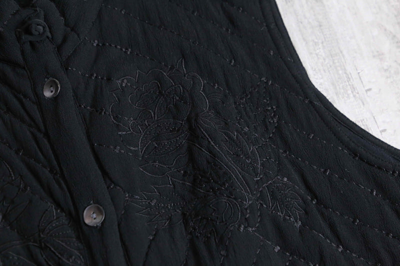 "CHICO'S" rayon botanical quilted vest