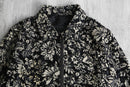 monotone botanical jacquard jacket