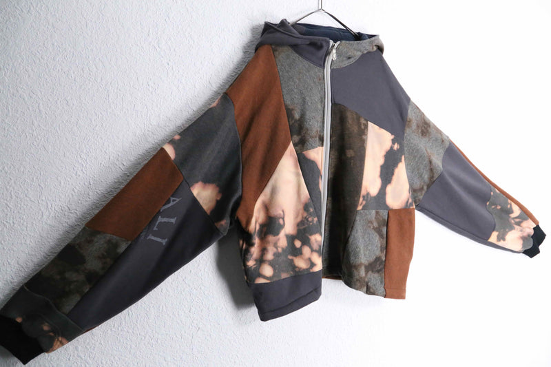 "Re:make" grunge design random sweat jacket