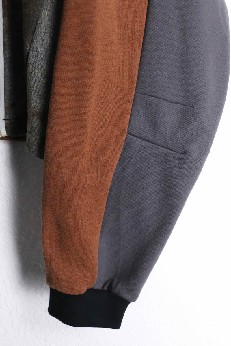 "Re:make" grunge design random sweat jacket