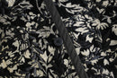monotone botanical jacquard jacket