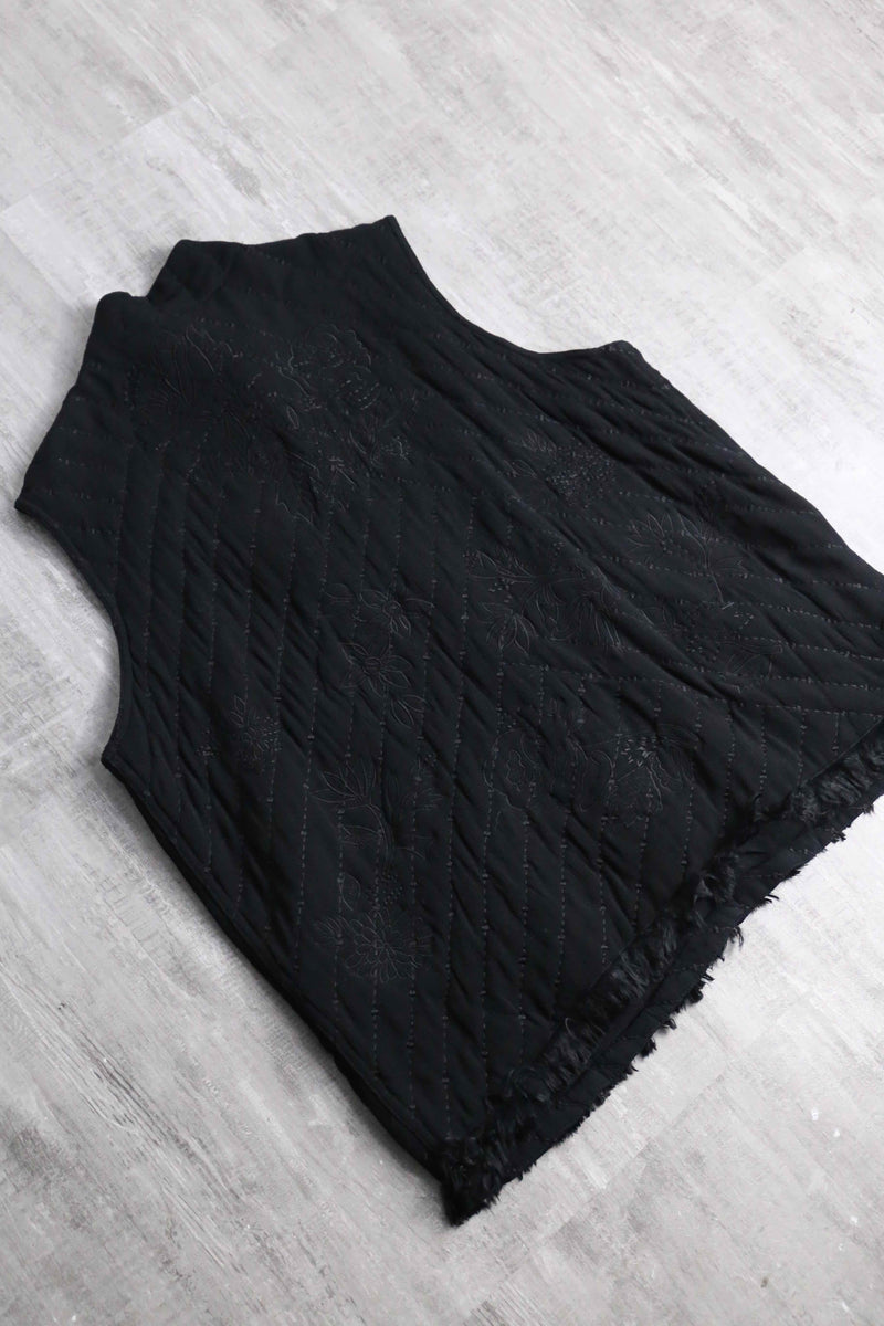 "CHICO'S" rayon botanical quilted vest