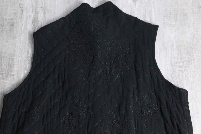 "CHICO'S" rayon botanical quilted vest