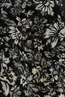 monotone botanical jacquard jacket