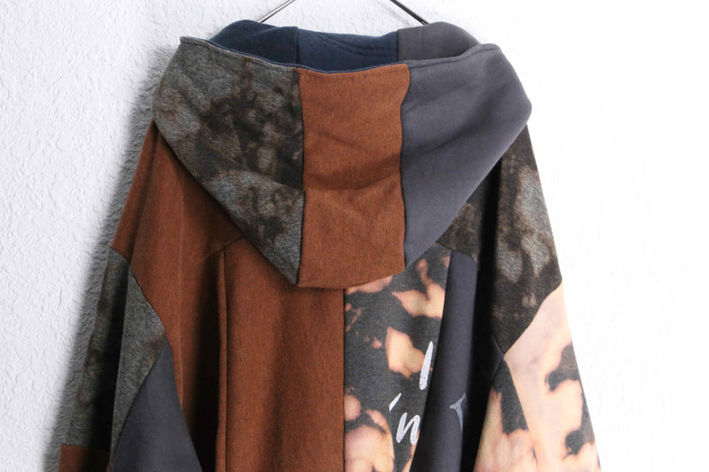"Re:make" grunge design random sweat jacket