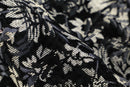 monotone botanical jacquard jacket