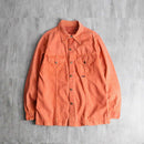 vivid orange tracker shirt jacket