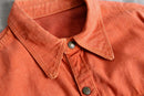 vivid orange tracker shirt jacket